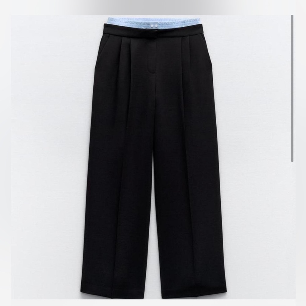 Zara Black Wide Leg Pants